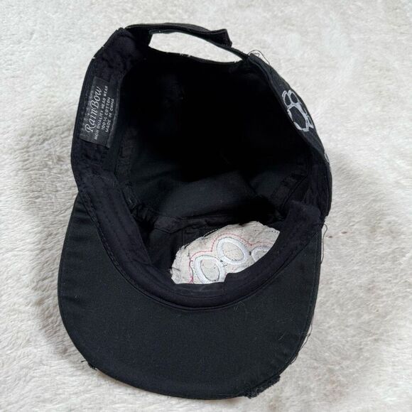 Vintage Y2K Rainbow Bling Rhinestone Women’s Paw Print Hat - Picture 4 of 5